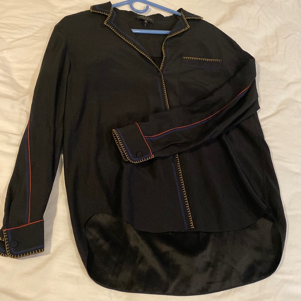 100% silk rag and bone blouse